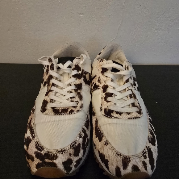 J. Crew Cream and Brown Leopard Print Sneakers - Picture 2 of 10